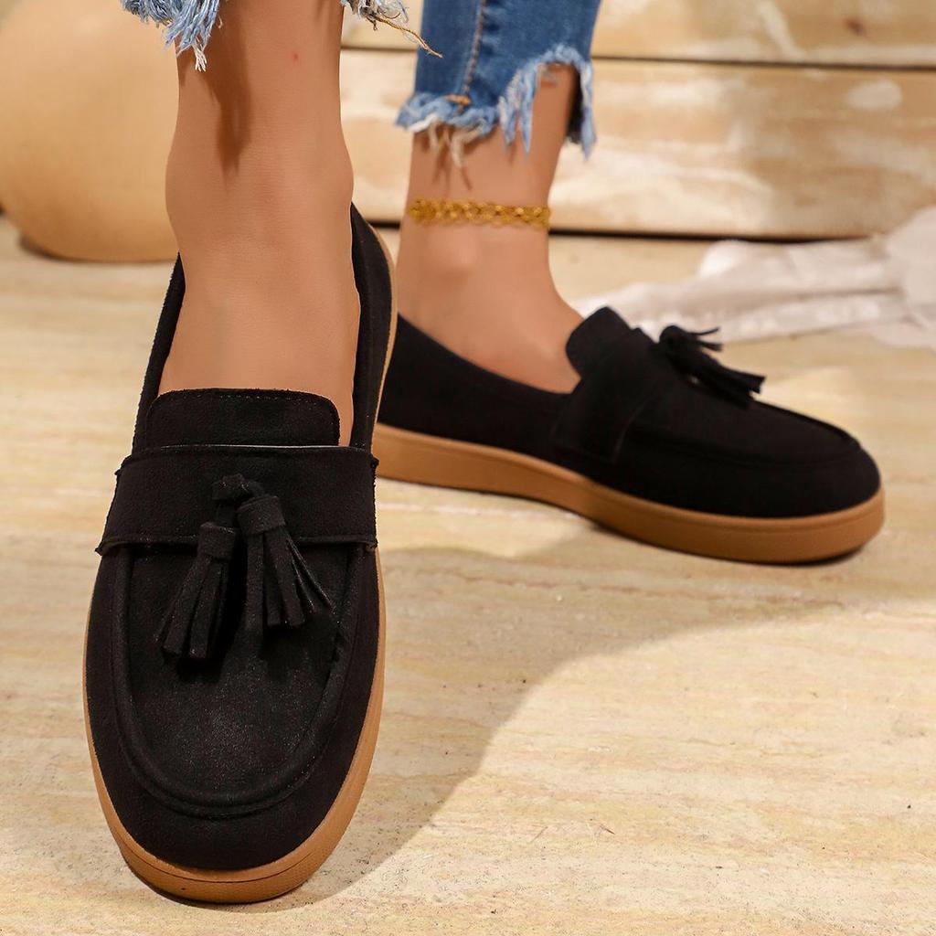 Women's Plus Size High-End All-Season Fashion Loafers Flats