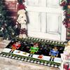 VIKAMA Christmas Decorative Floor Mat, Entrance Welcome Mat, Indoor and Outdoor Carpet, Home Decoration, Happy New Year 2026