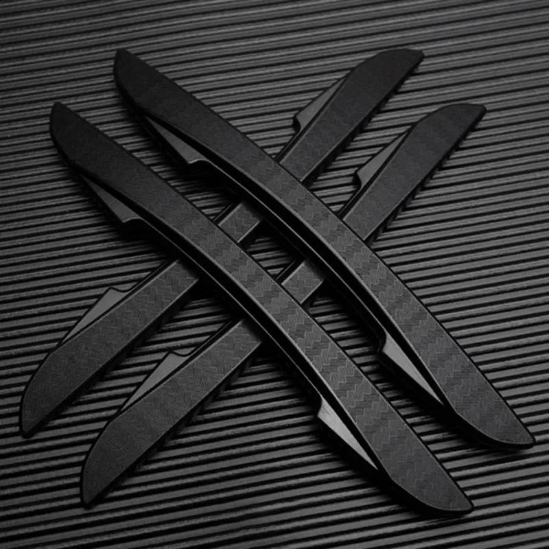 4PCS Door Mirror Cover Anti-collision Protection Strip, Silicone Sticker, Side Protection, Anti Scratch and Anti Scratch Strip
