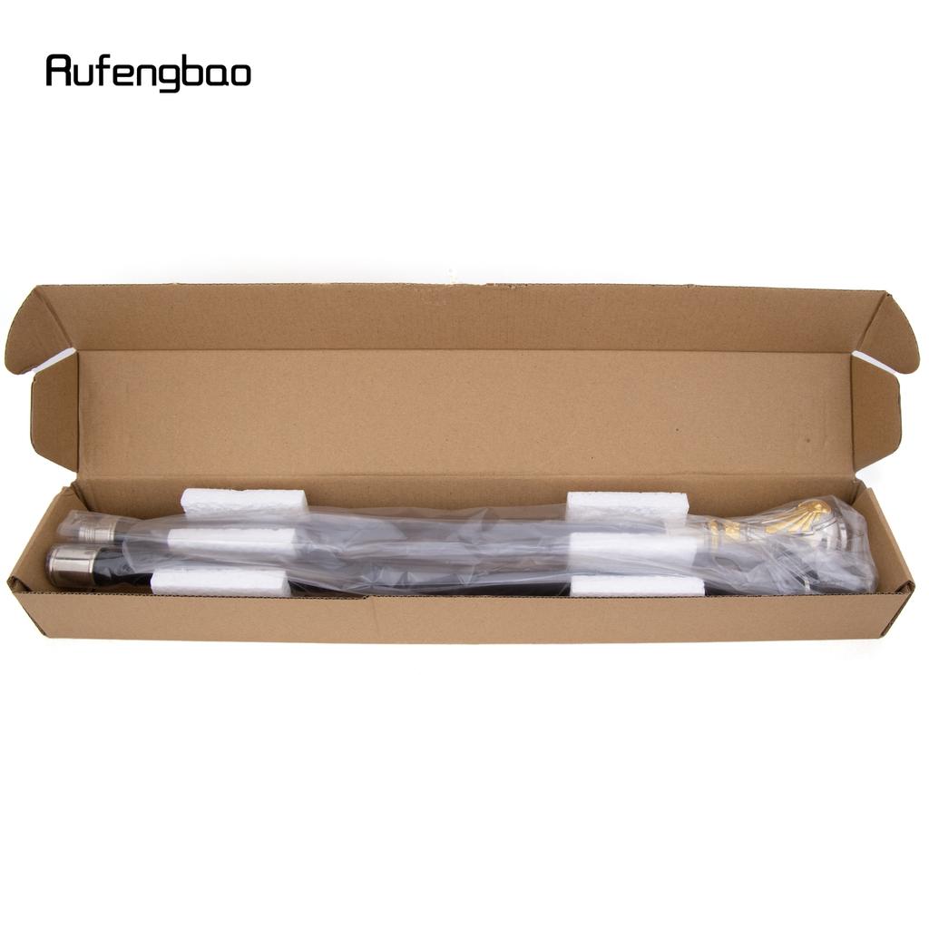 Golden White Freemasonry Freemasons VG Totem  Walking Cane Fashion Walking Stick Gentleman Crosier Knob Walking Stick 93cm