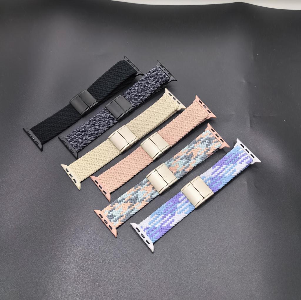 Apple Watch Nylon Woven Band, Magnetic & Square Buckles, Compatible with Series 11.