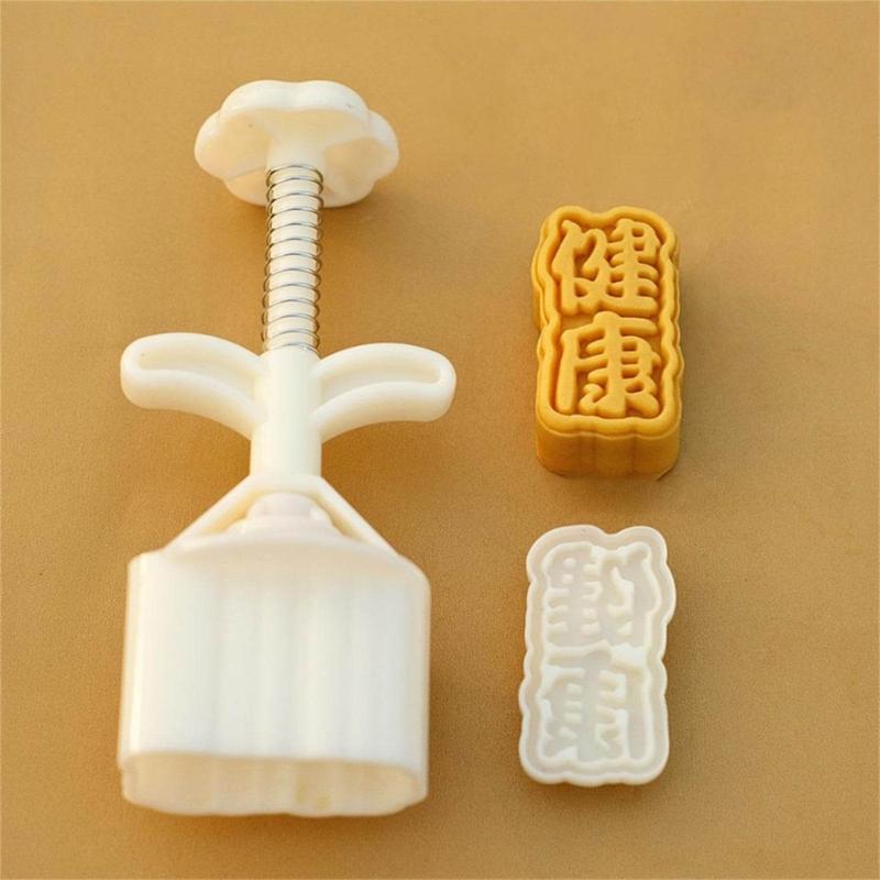 Chinese Character Mooncake Press Mold Cookie Stamps Chinese MidAutumn Moon Cake Makers Decoration Tool for DIY Cookie