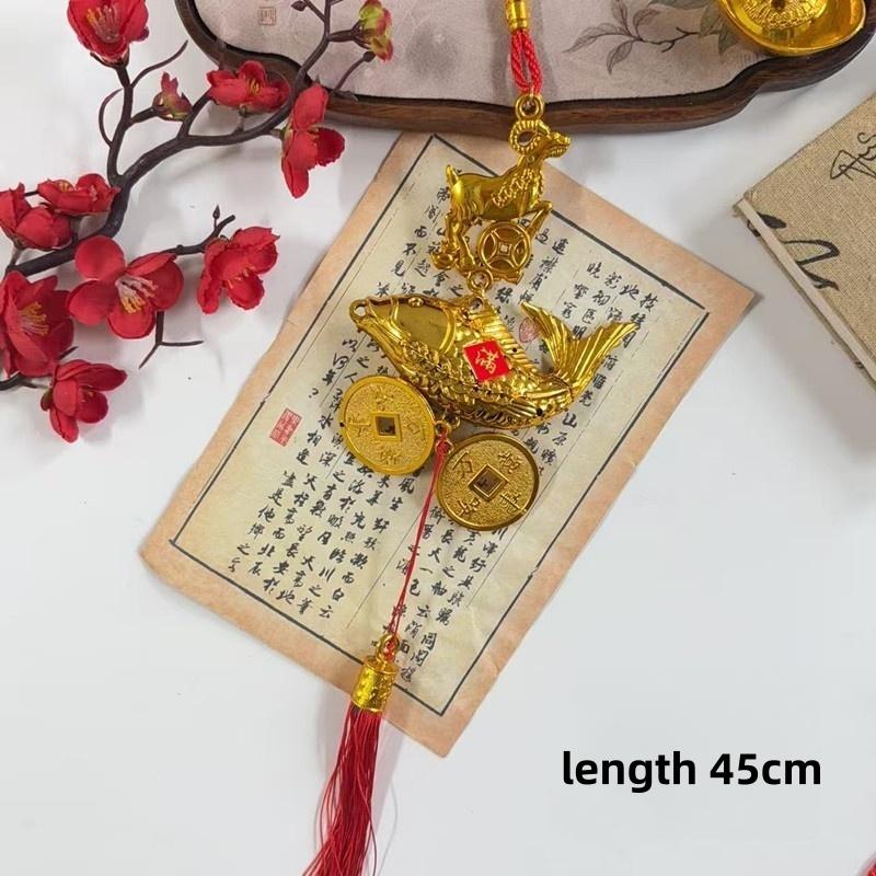 1Pcs 2027 Chinese Goat Year Decor Red Tassel Cute Lucky Hanging Ornament for Spring Festival Housewarming Gift