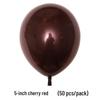 Double-Layer Cherry Red Party Balloons (5", 10", 12", 18", 36")