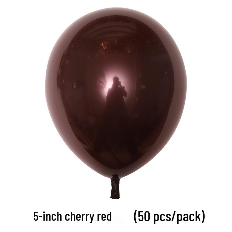 Double-Layer Cherry Red Party Balloons (5", 10", 12", 18", 36")