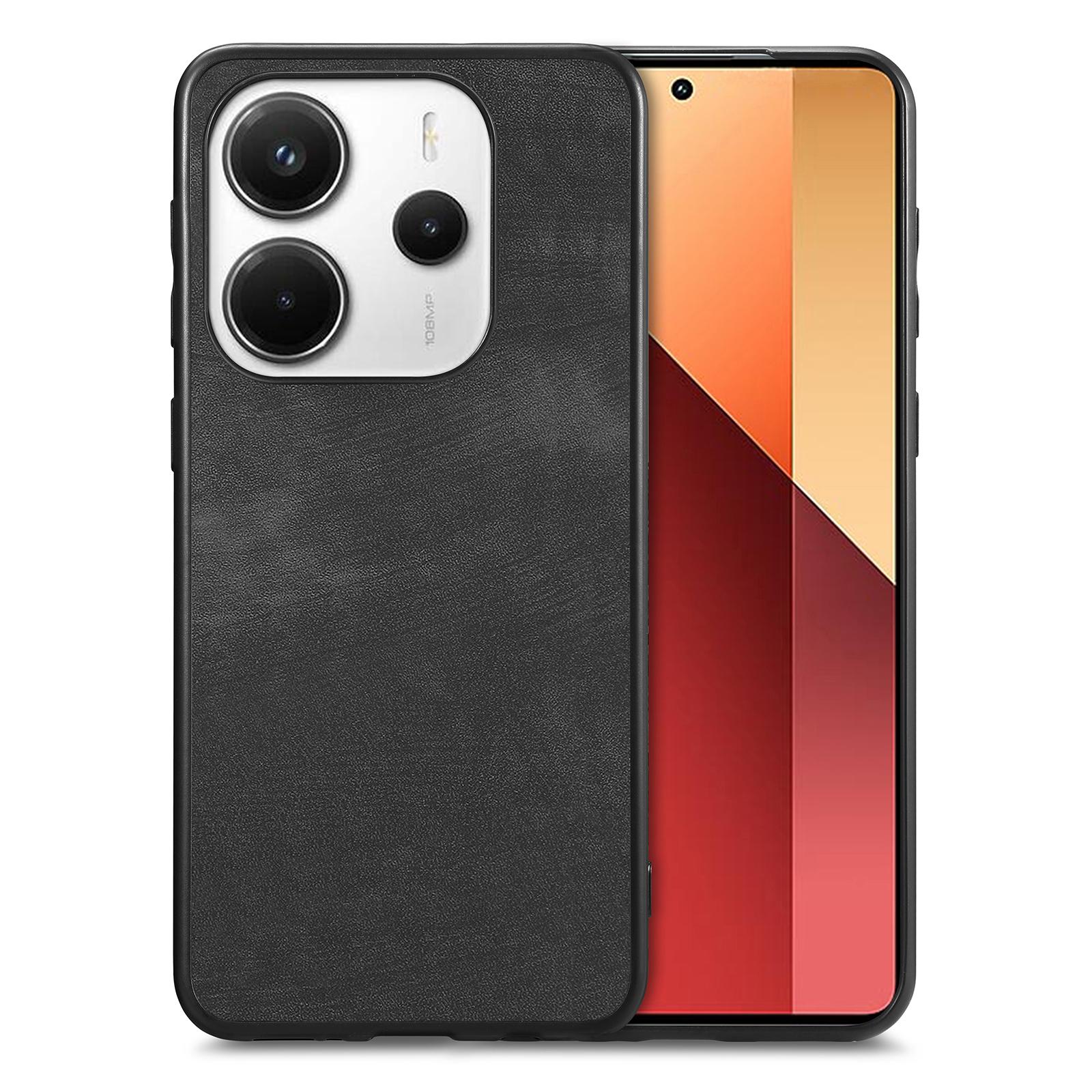 

Для Xiaomi Redmi Note 14 5G Чохол Протиударний Тонкий Ретро Шкіряний Чохол на Задню Панель Телефону Black