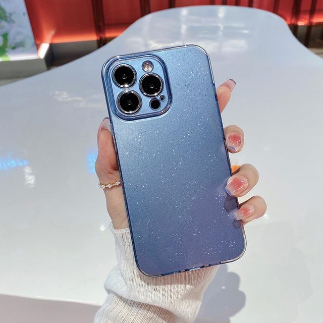 Glitzer Candy Farbe Mode stoßfeste Handyhülle für iPhone 11 12 13 14 Pro Xs Max X Xr 7 8 Plus Luxus Bling Soft Back Cover