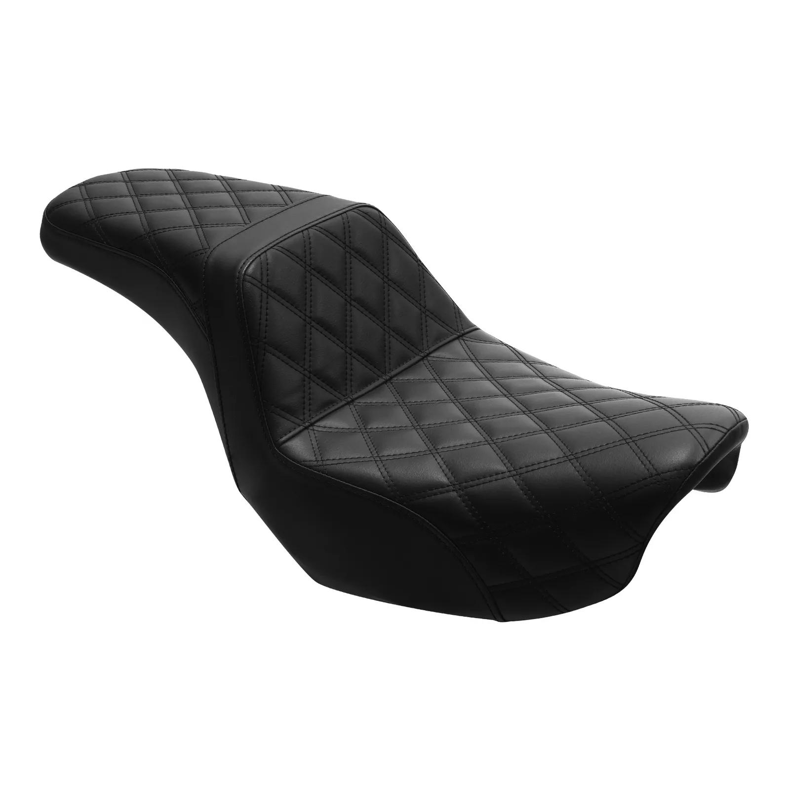 Motorcycle Heated Driver Passenger Seat For Harley Dyna Super Glide Low Rider 2006-2017