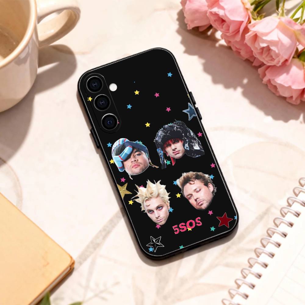 5 S-Seconds of S-Summer Band phone Case For Samsung Galaxy A73,A72,A71,A70,A53,A52,A51,Others Soft Black Shell