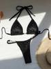2025 Pearl Leopard Print Sexy Thong Swimsuit