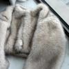 Fur jacket women's short fox hair women's high luxury luxury fluffy plush women's elegant temperament