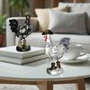Cowboy Hahn Harzfigur Cartoon Stiefel Hahn Statue Tier Skulptur Heim Büro Schreibtisch Dekoration Ornament