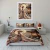 Elegant Kimono Floral Decoration Set Multiple Sizes Kid'S And Adults' Bedroom Exquisite 3Pc Bedding Set, Gift