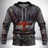 Classic 3D Printed Medieval Clothes Men Hoodies Knights Templar Harajuku Trendy Hooded Sweatshirts Casual Fall Jacket Tracksuits