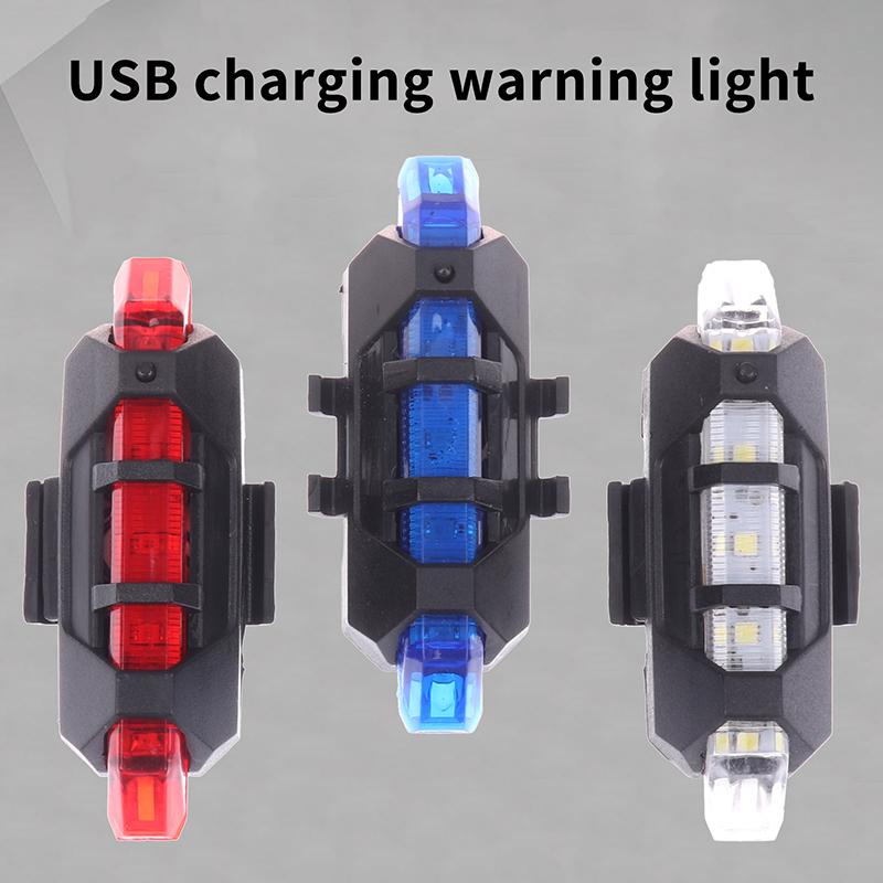 Usb Rechargeable Waterproof Bike Taillight Outdoor Night Cycling Light Night Warning Light For Mountain & Road Bike Accessories