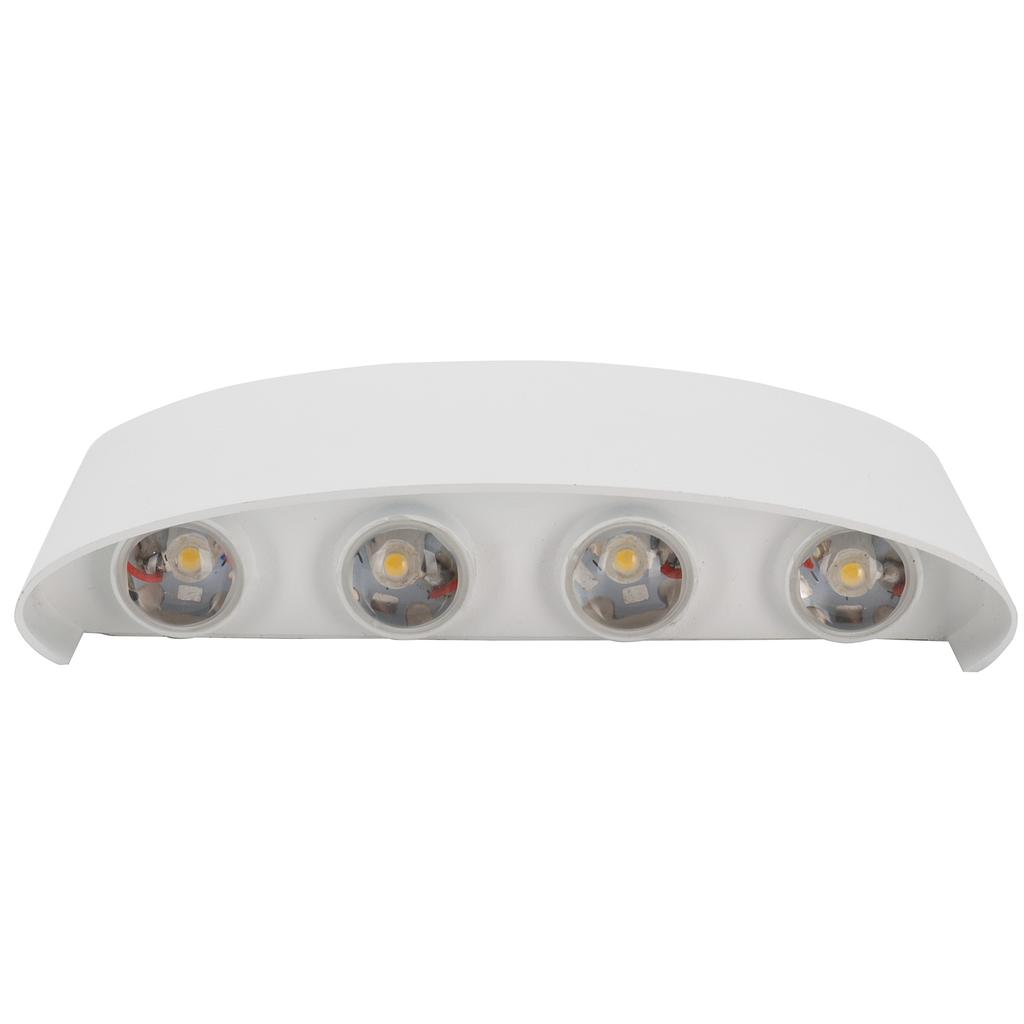 8LED 8W Wall Sconce Waterproof Wall Light for Outdoor Indoor Lighting AC85-265V Warm Light
