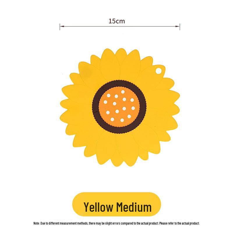 

Подсолнух Нескользящая Изоляционная Подставка: Жаростойкий коврик для стола для кухни и чайных чашек