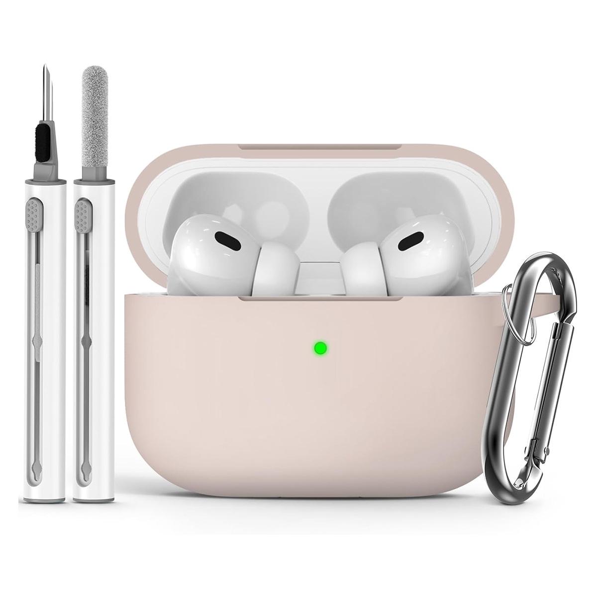 

Самый продаваемый силиконовый защитный чехол для AirPods Pro 3, модель 2025 года с ремешком - однотонный Airpods pro 3