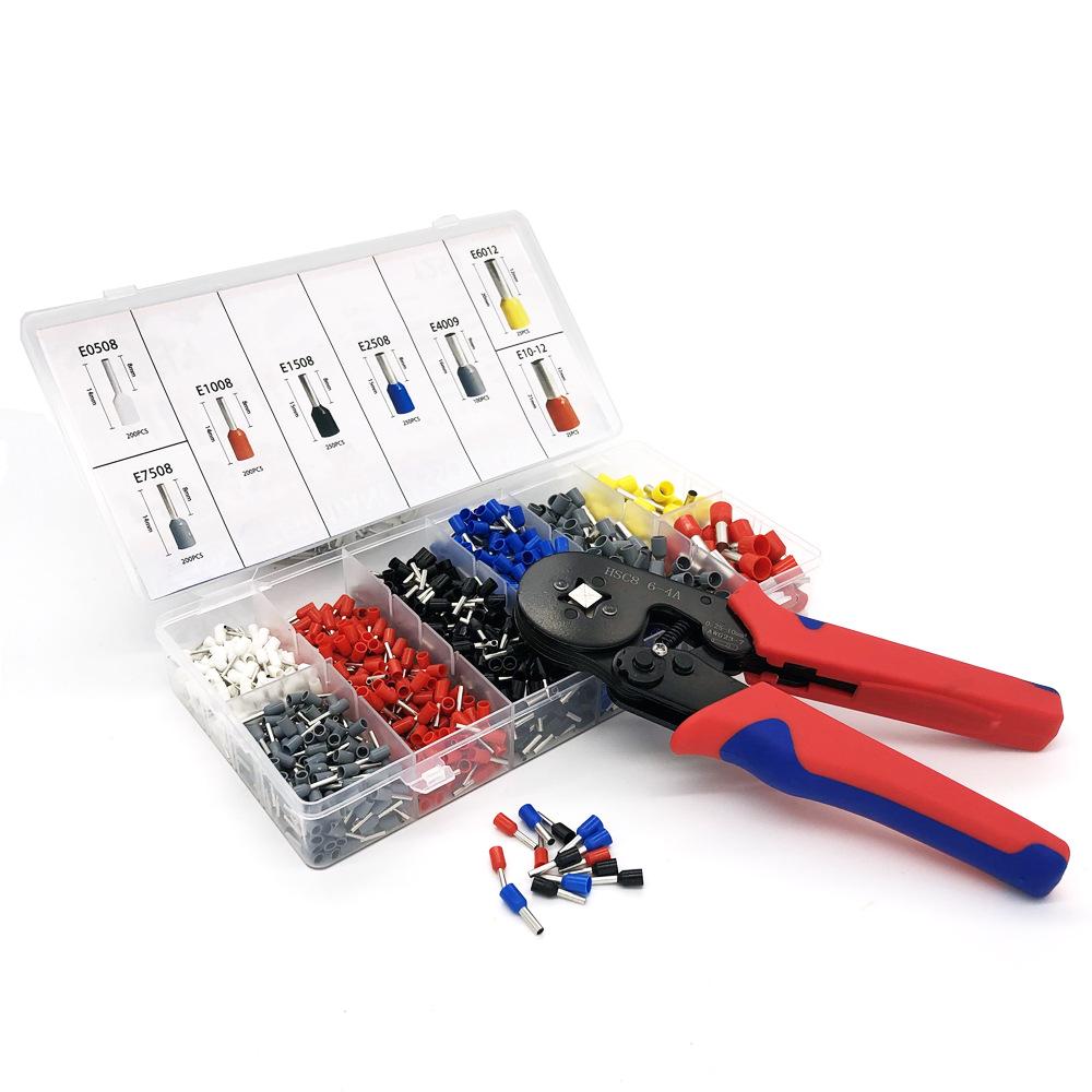 HCS8 6-4A Multi-Spec Tube Terminal Crimping Pliers Set