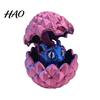 Desktop Ornament 3D Printed Dragon Egg Vibrant Color Small Size Miniature Statue Stress Relief Fidget Toy Adorable Cartoon Dragon-themed Desk