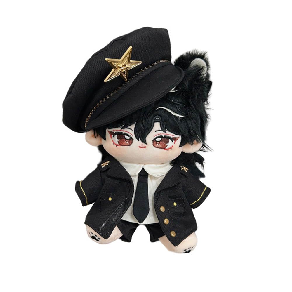Niannyyhouse 20cm Stuffed Toy Clothes Hat Coat Dress Shirt Pants Tie Uniform Set Cotton Doll Dress Up Changeable Clothes Doll Accessories