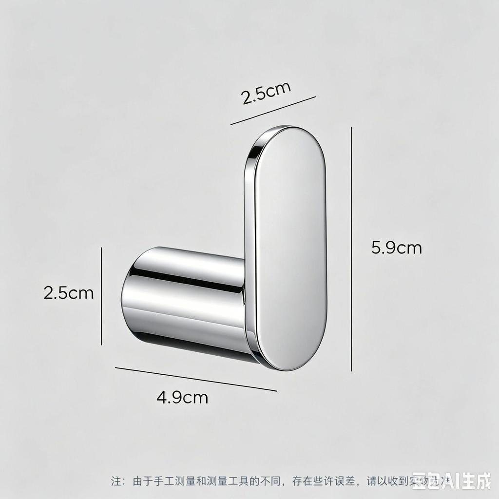 Gunmetal Grey Punch-Free 304 Stainless Steel Wall-Mounted Coat and Hat Hook
