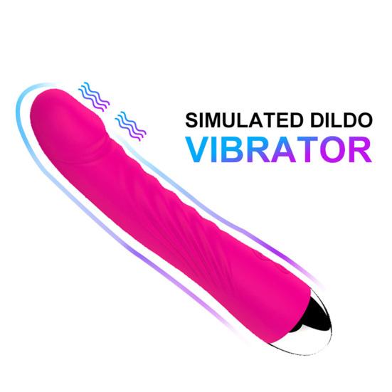 Female Masturbator Strong Vibration Portable Quiet Bass 10-Frequency Simulated Flirting Use Silicone Clit Stimulator Masturbator Massage Stick Adult