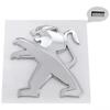 OQUP8 ABS 3D Löwenemblem Fronthaube Heckklappe Abzeichen für Peugeot 2008 3008 2021 2022 2023 Autoaufkleber Decals Styling Zubehör