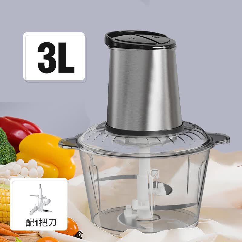 ZISIZ 3L Electric Glass Meat Grinder