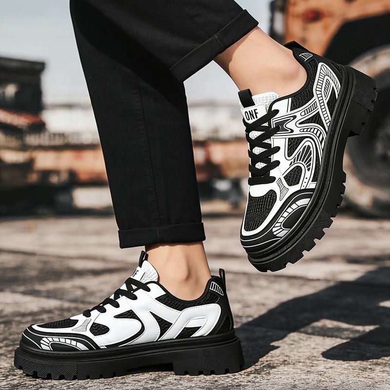 Men Casual Sneakers Shoes Anti-slip Low-top Outdoor Sports Shoes Men Lace-up Comfortable Breathable Sport Men Shoes
