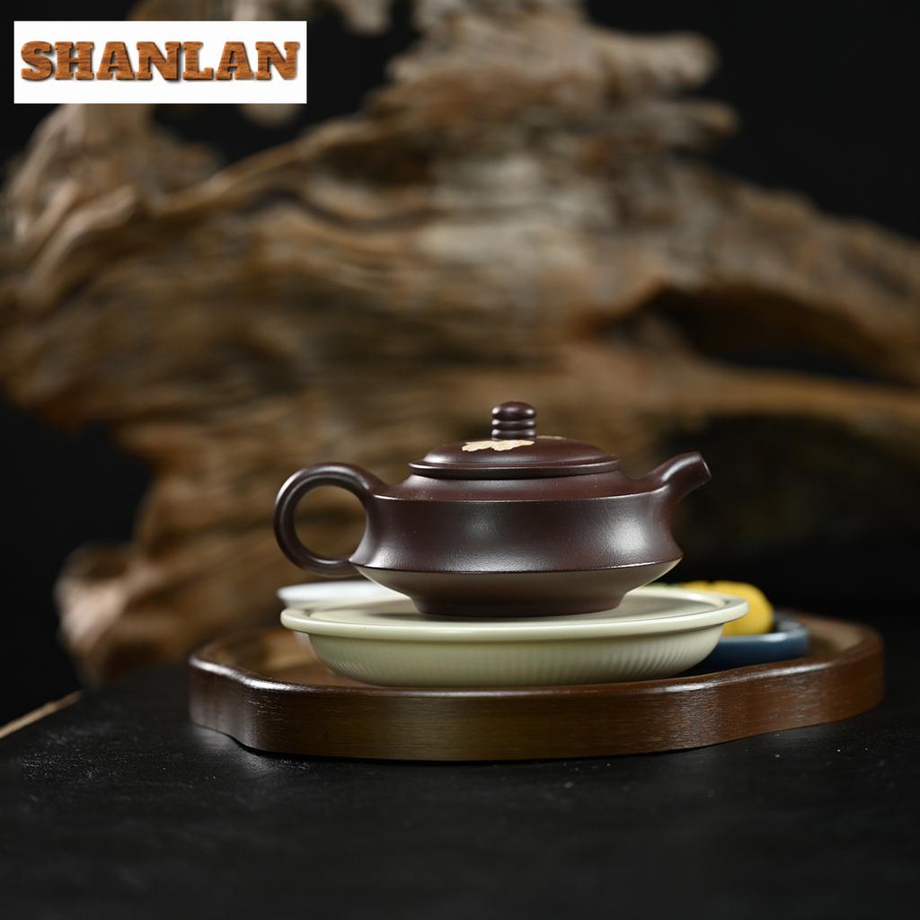 300ml Yixing Purple Clay Teapots Handmade Red-crowned Crane Pot Raw Ore Purple Mud Kettle With Filter Zisha Tea Set Cafes Craft