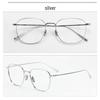 Pure Titanium Myopia Eyeglass Frames, Thin Metal Rim, Fashionable & Prescription-Compatible