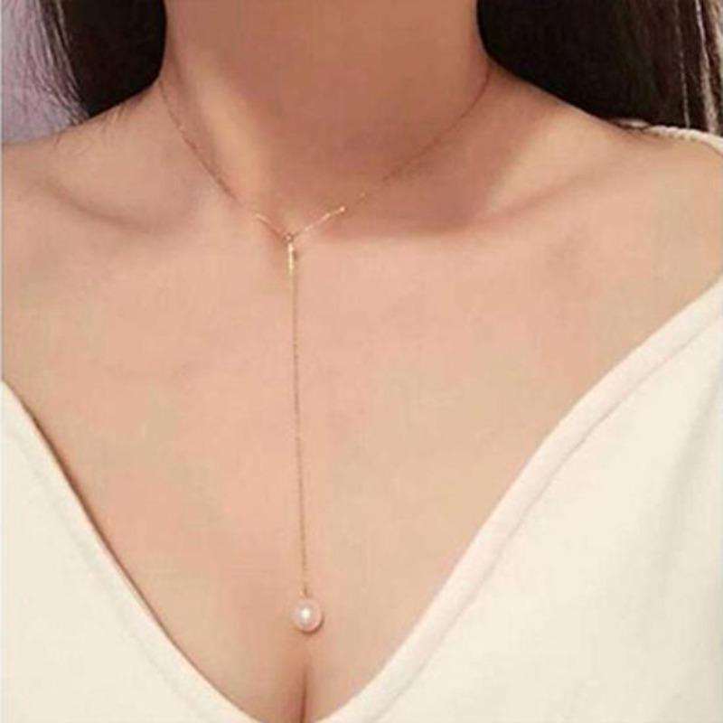 Women's Fashion Faux Pearl Hollow Leaves Branch Choker Short Bib Collar Necklace