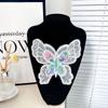 3PCS Chest Flower Butterfly Sequin Patch Handmade Clothes Appliques Clothing Patch  Sewing