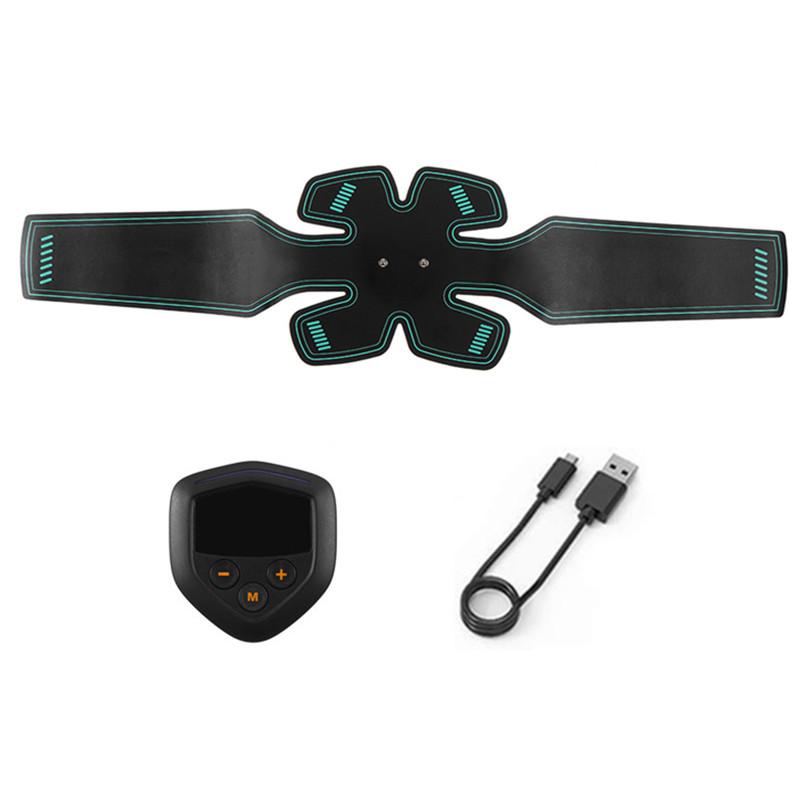 

Вибрационный фитнес-массажер, стимулятор мышц живота, тонер, домашний тренажерный зал, электростимуляция, ABS-тренажер, тренажер EMS белый