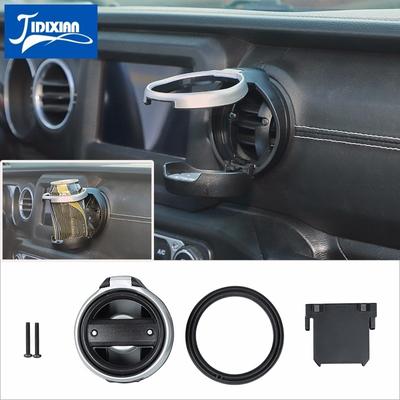 Car Air Outlet Water Bottle Cup Holder Foldable Drink Mount Bracket for Jeep Wrangler JL Gladiator JT