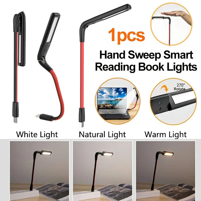 

Gesture Sensing USB Reading Light Dormitory Foldable LED Desktop Lamp A