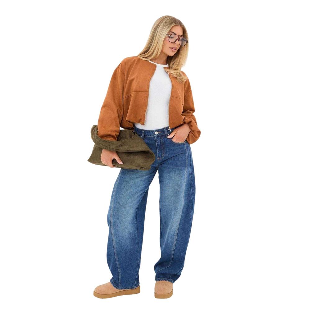 I Saw It First Womens/Ladies Barrel Jeans