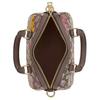 Coach Rowan 18 Signature Jacquard Floral Geprägte Boston Tasche Damen Handtaschen Braun CDY31-IMPU7