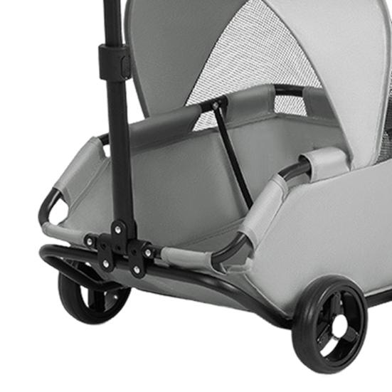 4 Wheels Pet Stroller for Small Dogs Cats Folding Shopping Cart with Canopy for Travelling Shopping Walking Playing