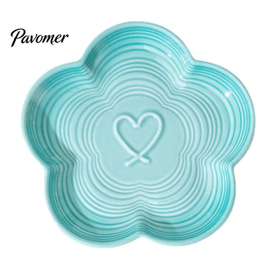 Elevated Cat Food Bowls Ceramic Pet Bowl with Raised Stand, Flower Shape Whisker Friendly Non-slip Feeding Plate for Neck Protection, Anti Slip Bowl,