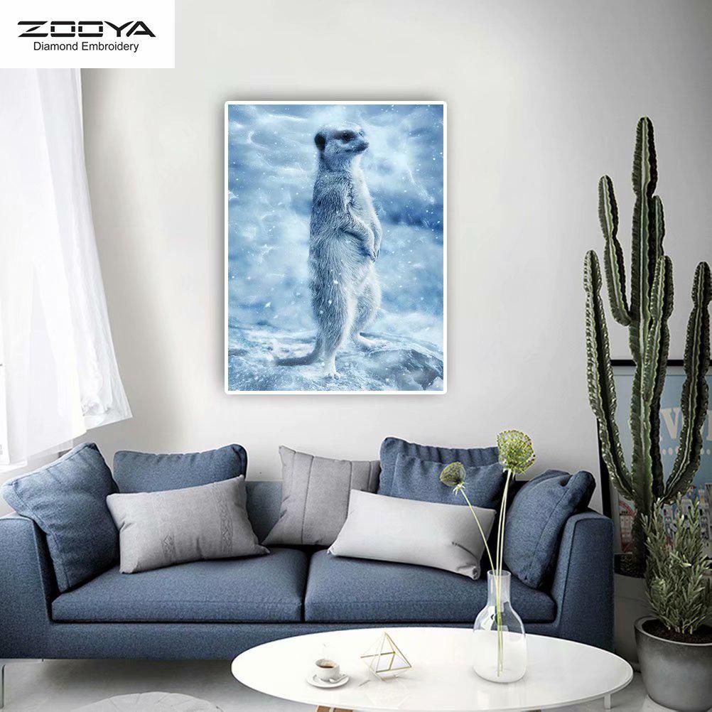 

ЗООЯ DIY 5D полная квадратная алмазная картина животные вышивка крестиком домашний декор