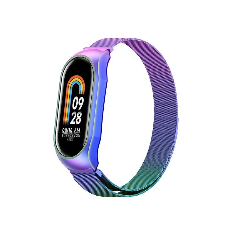 Universal Milanese Magnetic Metal Wristband for Xiaomi Mi Band 89 - New Stainless Steel 9th Gen Strap