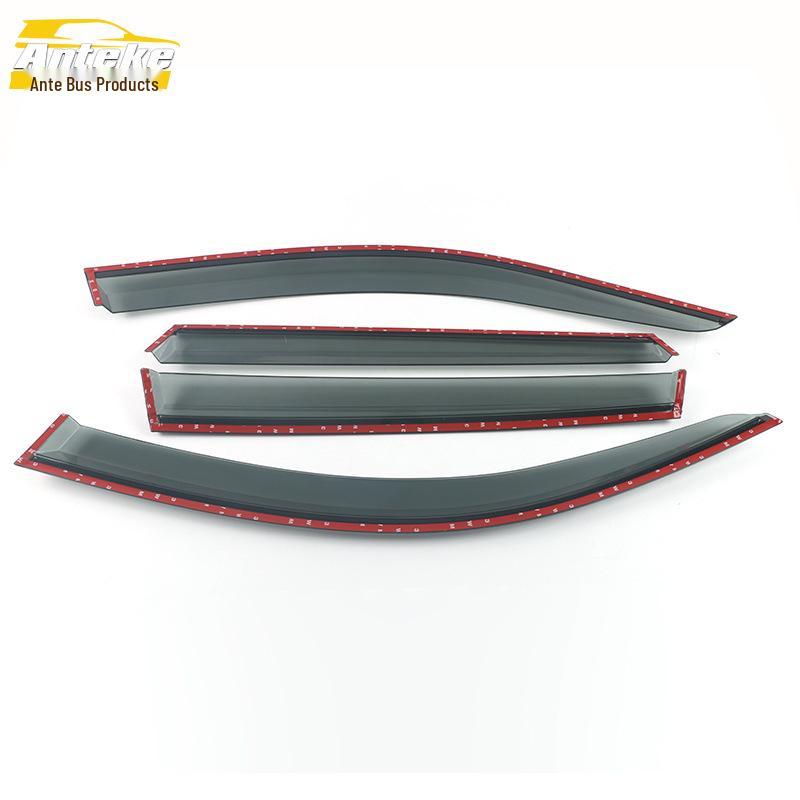 BMW X3 (2014-2020) Rain Guards with 3D Stainless Steel Trim - Decorative Rain Deflectors Car Accessories