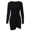 Elegant Women Slim Long Sleeve Mini Dress Bodycon Cocktail Dress Evening Party