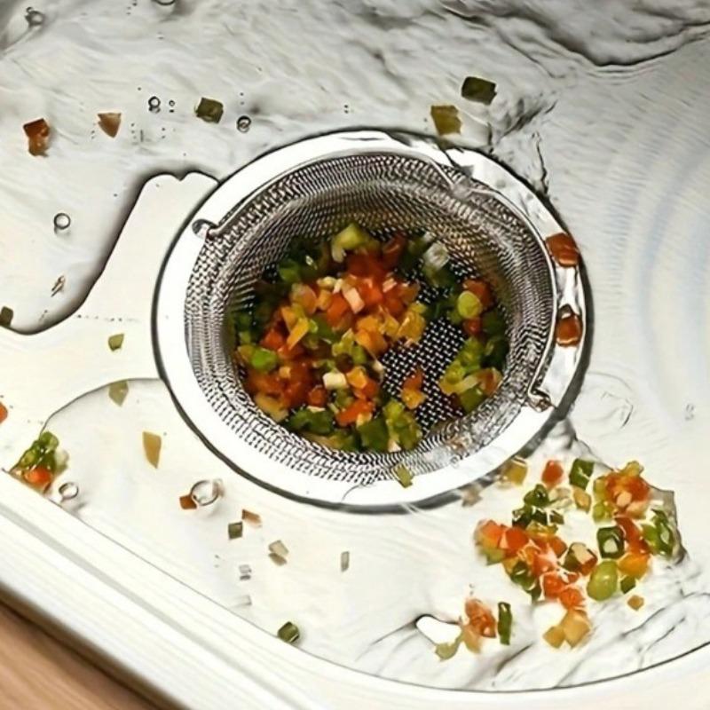 Universal Kitchen Sink Strainer Mesh Filter - Anti-Clog Drain Screen for Vegetable Washing Basin, Food Waste Debris Catcher