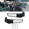 2PCS Motorcycle Mirrors Modified Wind Wing Adjustable Rotating Rearview Mirror For YAMAHA R6 1999-2011