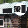 Solcellsdriven kycklinghusfläkt 0,8w skjulluftsventilator för hundhusventilation för inomhus husbil, växthus, hem, lada, campingtält
