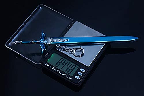 Sword Art Online Keychain SAO Eugeo Blue Rose Sword One-Handed Sword Pendant Keyring SAO Couple Keychain