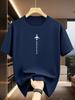 Summer 100 Pure Cotton Unisexs Casual Loose Fashion Airplane Letter Printed Breathable Sports Short Sleeved Round Neck TShirt